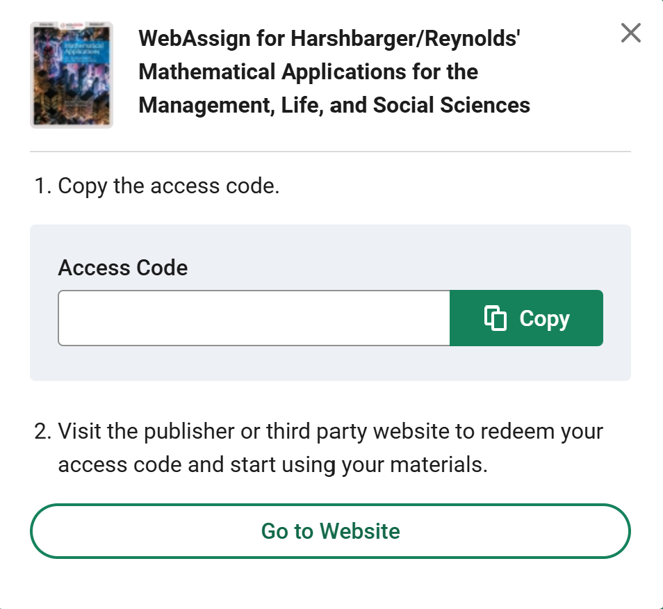 your access code
